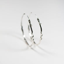 Entwine Silver Large Hoops