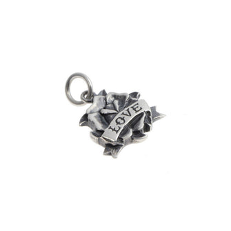 Silver Love Tattoo Charm