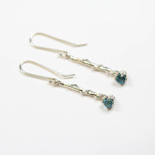 Entwine Silver Drops with London Blue Topaz