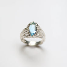 Forest Silver Sky Blue Topaz Ring