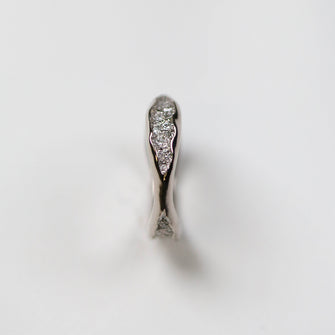 Triffid 18ct White Gold Triple Section Diamond Ring
