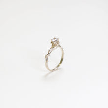 Entwine Silver Ring with White Cubic Zirconia