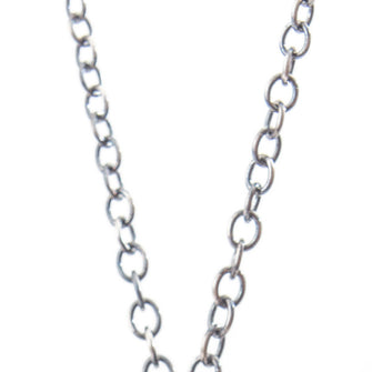 Silver Necklace Charm Chain