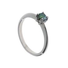 Collette 18ct White Gold .25pt Green Diamond Ring