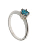 Collette Platinum 46pt Blue Diamond Ring
