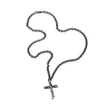 Libertine Silver Large Cross Necklace