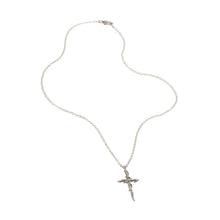 Entwine Silver Cross Necklace