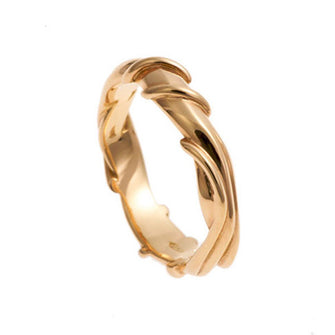 Entwine Rose Gold Wide Ring