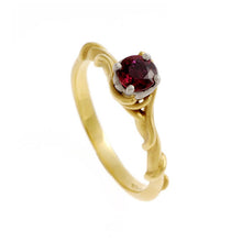 Entwine 18ct Yellow Gold 25pt Ruby Bespoke Engagement Ring