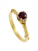 Entwine 18ct Yellow Gold 25pt Ruby Bespoke Engagement Ring