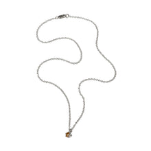 Entwine Silver Necklace With Citrine