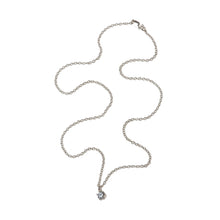 Entwine Silver Necklace with Cubic Zirconia