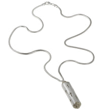 Trinity Silver Large Cylinder Necklace