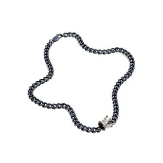 Kings & Queens Silver Crown Necklace