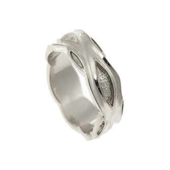 Libertine White Gold 9mm Band in 9ct or 18ct