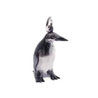 Silver Penguin Charm