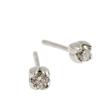 Tulip 18ct White Gold .30pt Diamond Earrings