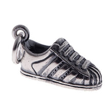 Silver Retro Trainer Charm