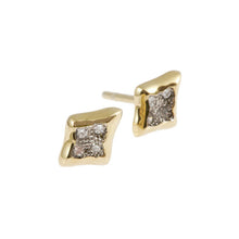 Triffid 18ct Gold Diamond Ear Studs