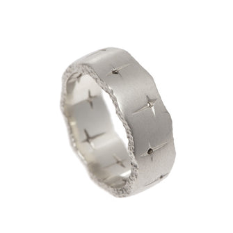 Trinity 9ct White Gold 8mm Ring