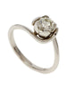 Tulip 18ct White Gold Solitaire with .50pt Diamond